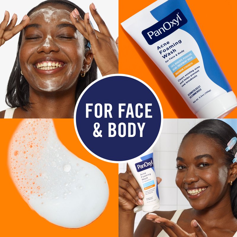 Maximum Strength Acne Foaming Wash with 10% Benzoyl Peroxide - Multipack