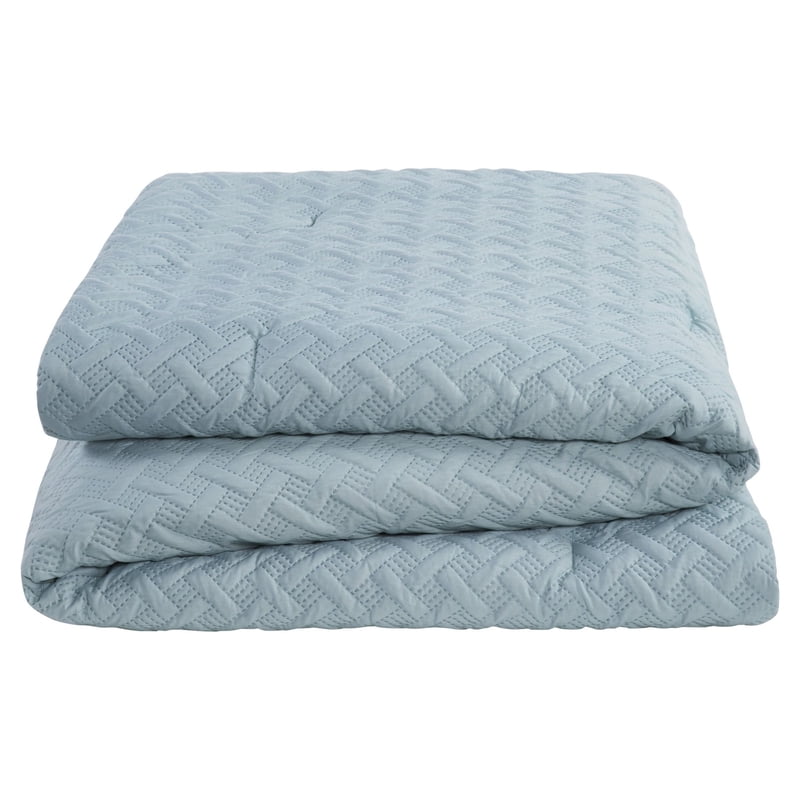 Twin/Twin XL VCNY Home Nina II Blue Geometric Comforter Set - Microfiber Bedding