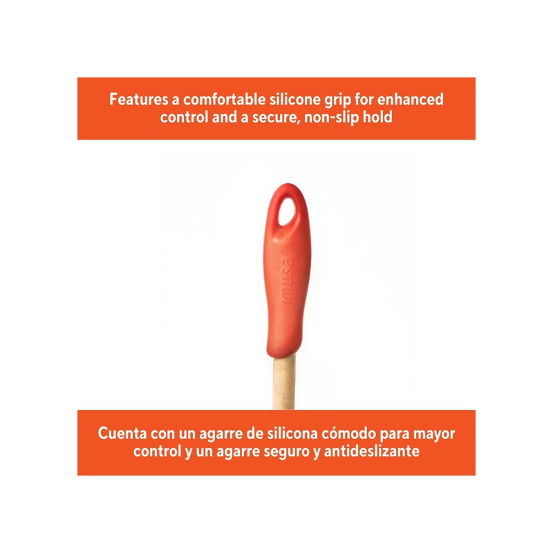 12-Inch Wood Paddle with Silicone Grip - 2 Pack