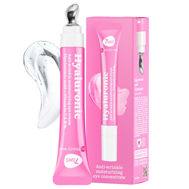 Hyaluronic Acid Eye Cream - Anti-Aging & Dark Circle Treatment with Cooling Massager - 0.6 fl. oz