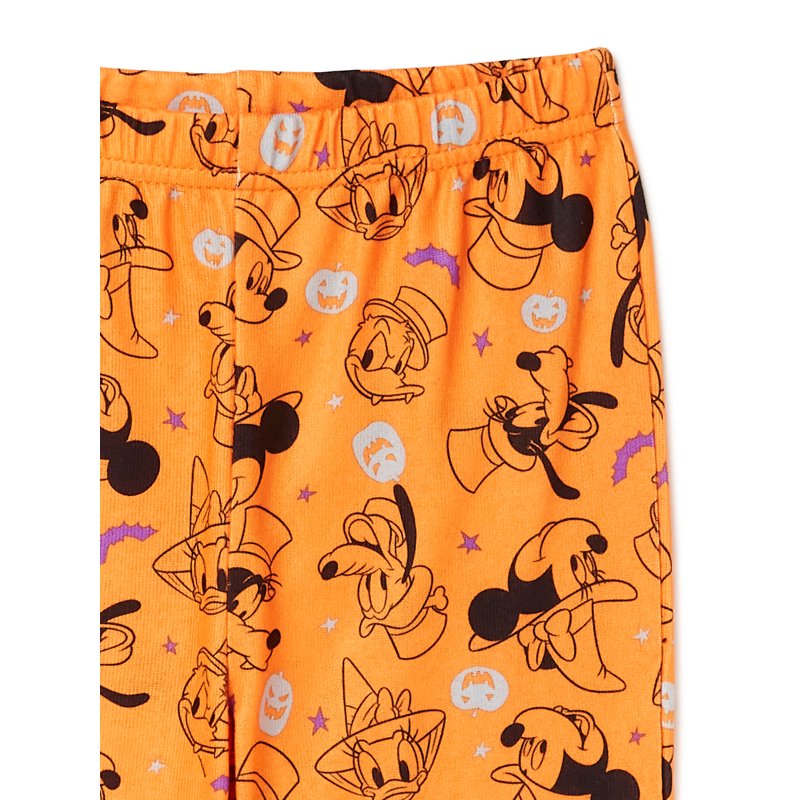 Mickey Mouse Boys Halloween Pajama Set - Black, 4 - Long Sleeve & Leg