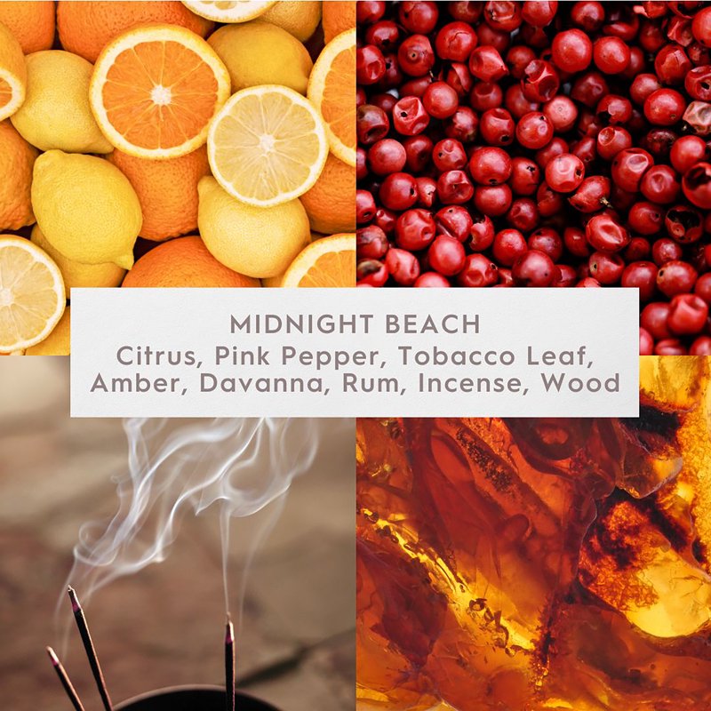 Midnight Beach Scented 2-Wick Ombre Jar Candle - 12oz