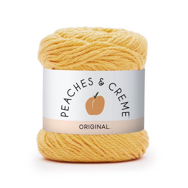 (3 Pack) Peaches & Creme Solid Medium Cotton Yarn - Gold, 120 Yards, Variation of THIS listing