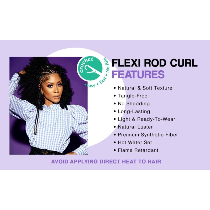 Darling Flexi Rod Curl Hair Extensions - 14 Inch, 2 Pack