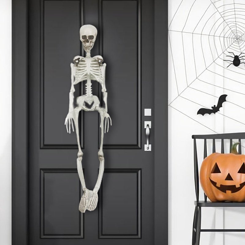 Life Size Halloween Skeleton with Movable Joints - Realistic Full Body Prop