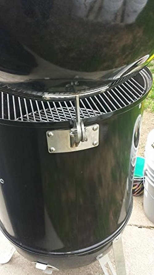 Stainless Lid Hinge Kit compatible with Weber Smokey Mountain Grill 18.5 22.5 quick release