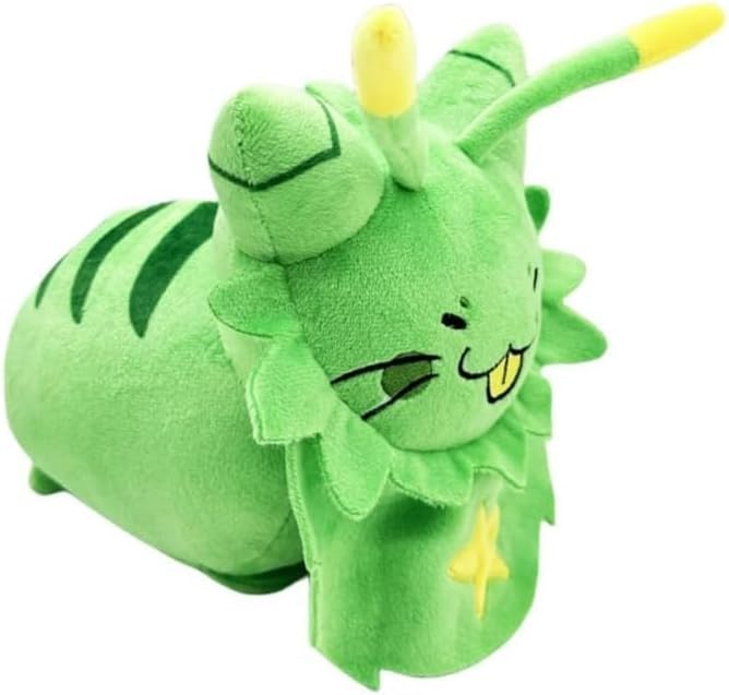 Regine Switzerland Gnarpy Plush Toy - Adorable Alien Cat Doll Gift for Fans | Soft Green Design