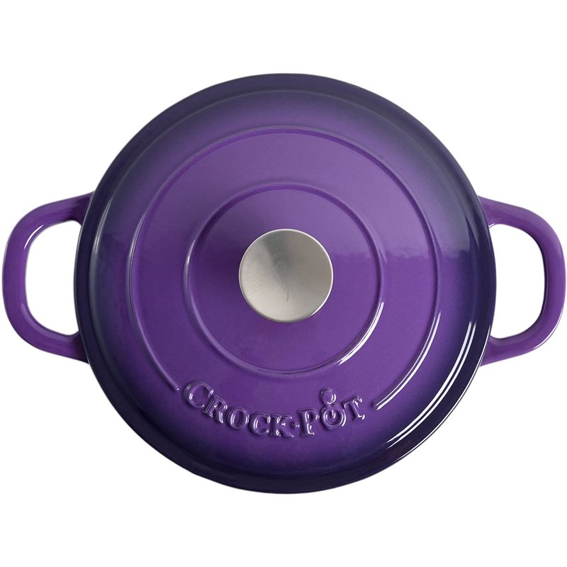 5 Quart Enameled Cast Iron Dutch Oven with Lid - Lavender