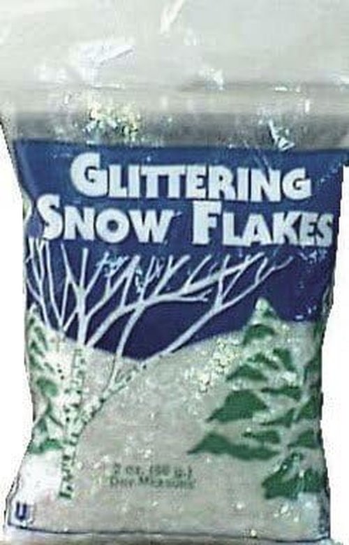 Buffalo Batt | Glittering Snow Flakes - 2 Oz. Crafting Material for Holiday Decor