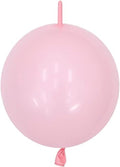 IN-JOOYAA 6-Inch Baby Pink Latex Balloons - 100 Pcs Quick Linkable Party Decorations