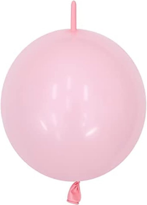 IN-JOOYAA 6-Inch Baby Pink Latex Balloons - 100 Pcs Quick Linkable Party Decorations