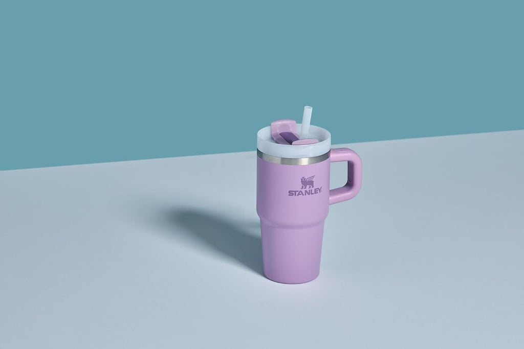 STANLEY Quencher H2.0 Tumbler - 14 oz Insulated Stainless Steel Cup with Handle & Straw | BPA-Free | Lilac