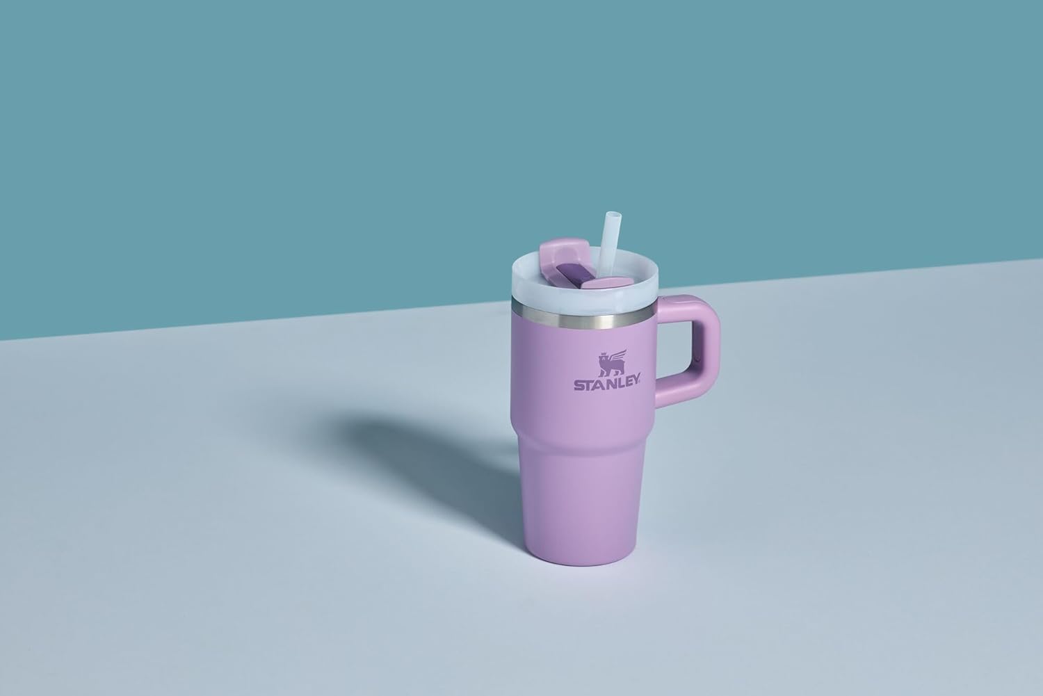 STANLEY Quencher H2.0 Tumbler - 14 oz Insulated Stainless Steel Cup with Handle & Straw | BPA-Free | Lilac