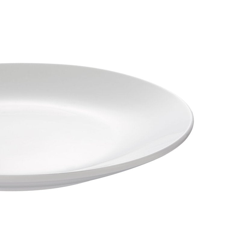 Glazed White Round Stoneware Salad Plate - 7.5 Inch