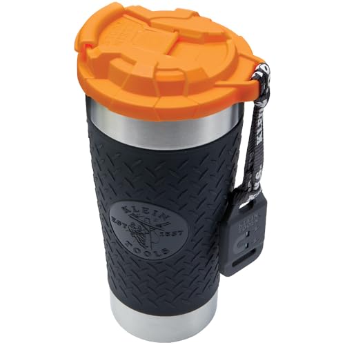 Klein Tools 80068 Cooler with Tumbler Kit with a 17-Quart Hard Cooler, 20-ounce Tumbler, and Bottle Opener, 3-Piece