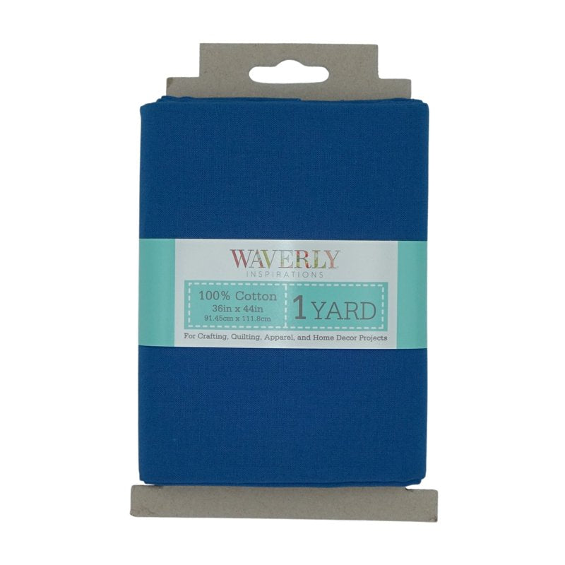 Blue Sapphire 1 Yard Cotton Fabric Pre-Cut for Sewing & Crafts - Waverly Inspirations
