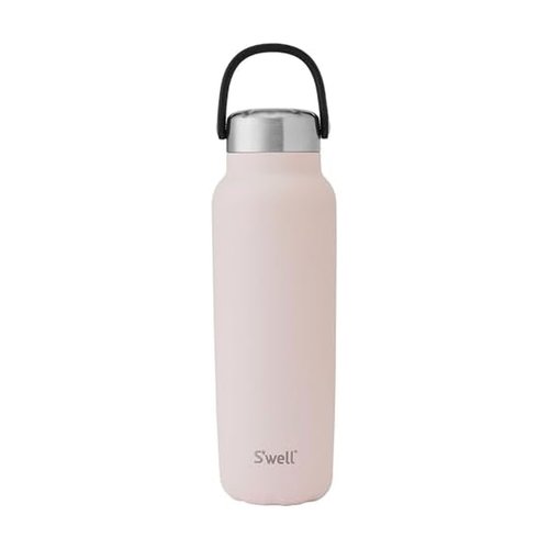 S'well Recycled Stainless Steel Explorer with Insulated Lid and Handle, 40oz, Himalayan Salt, Triple Layered Vacuum Insulated Containers Keeps Drinks Cold for 54 Hours and Hot for 12