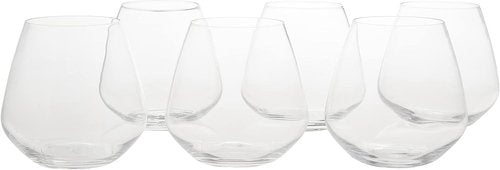 Luigi Bormioli Atelier Stemless Pinot Noir Wine Glass, 20-Ounce, Set of 6