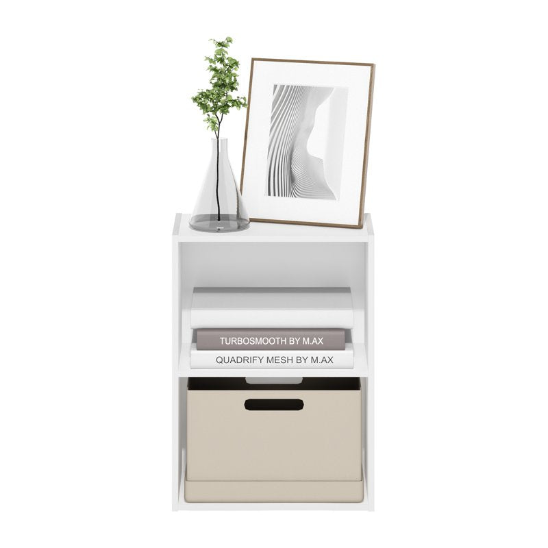 2-Tier Open Shelf Bookcase - Modern Storage for Any Room