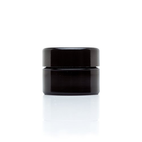 Infinity Jars Classic Black Glass Jar 15 ml (0.5 fl oz) Ultraviolet Airtight Smell Proof, Refillable Screw Top Container for Long-Term Storage of Coffee, Spices, Tea, Dried Goods, Kitchen Jar 10 Pack