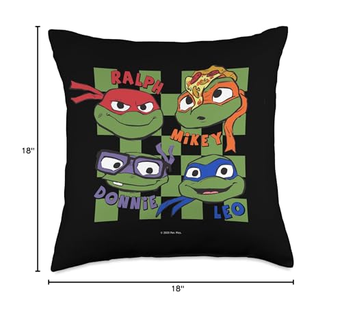 Teenage Mutant Ninja Turtles: Mutant Mayhem Turtle Heads Throw Pillow
