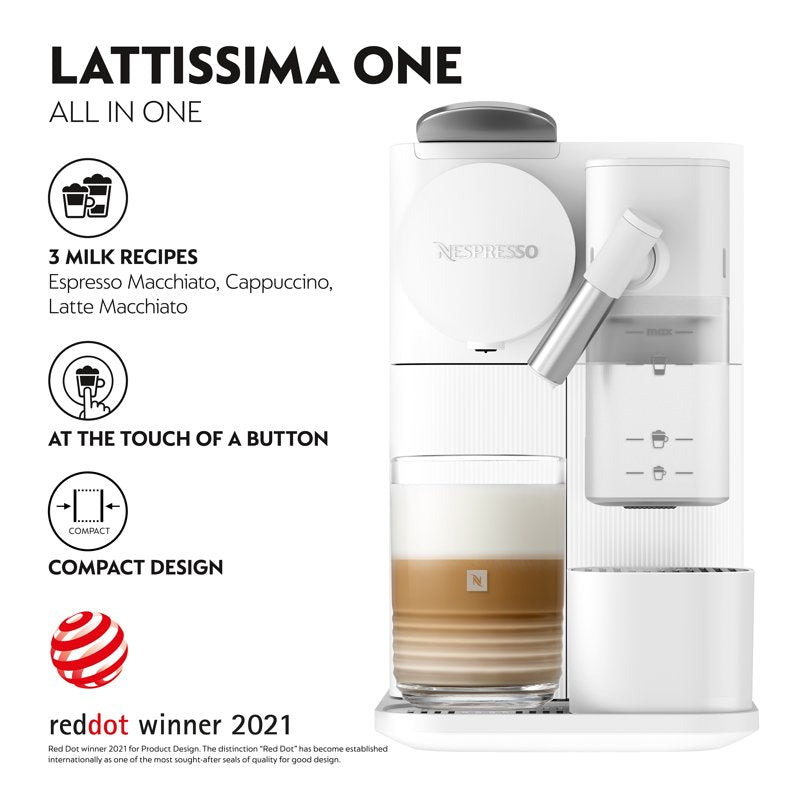 Espresso & Coffee Machine with 19 Bar Pressure - White