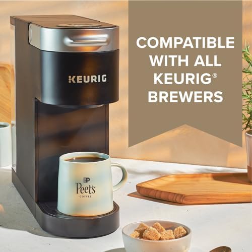 Peet's Coffee Medium Roast Decaf K-Cup Pods - Decaffeinated Arabica Coffee, 60 Count (6 Boxes of 10 Pods)