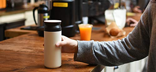 KINTO 20948 Travel Tumbler, 16.9 fl oz (500 ml), Silver, Double Wall Vacuum Construction, Heat and Cold Retention