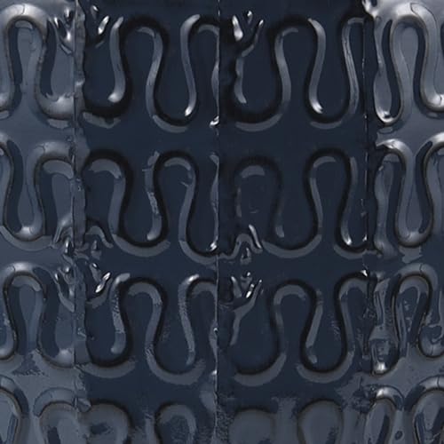 Deco 79 Metal Decorative Vase Dimensional Textured Centerpiece Vase with Wavy Pattern, Flower Vase for Home Decoration 9" x 9" x 24", Dark Blue
