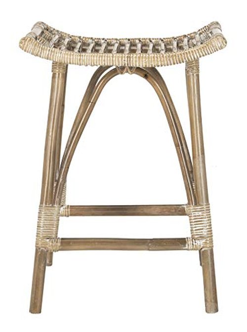 Safavieh Leda Counter Stool White/Grey