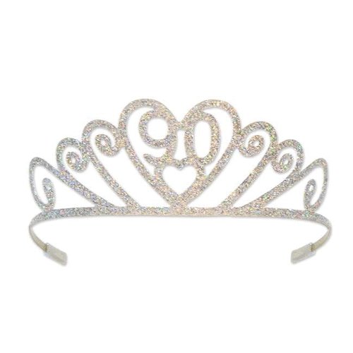 Glittered Metal 80 Tiara