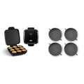 DASH Sous Vide Style Family Size Egg Bite Maker Bundle with Deluxe Silicone Egg Cups | Make 9 Egg Bites & 4-Inch Sandwiches
