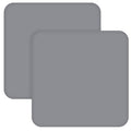 Square Playard/Playpen Fitted Sheets, Perfect for New Room2 / TotBloc Portable Playard, 2 Pack, Ultra Soft Microfiber, Fitted Playpen Sheet, Grey.