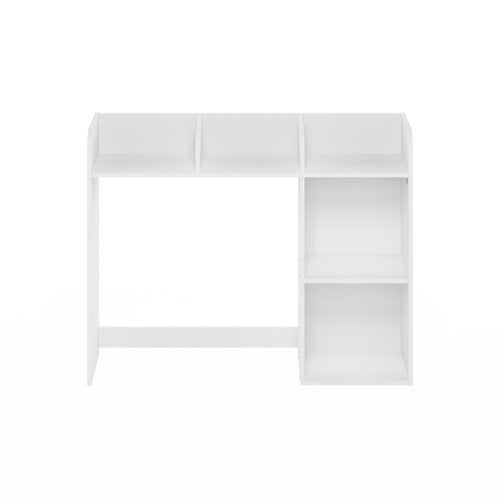 Furinno Classic Desk Shelf, 5-Shelf Desktop Hutch, Book Shelf, 3-Tier Desk Organzier, for Office Supplies, Office Desk Accessories, for Home Office, College, Dorm, White