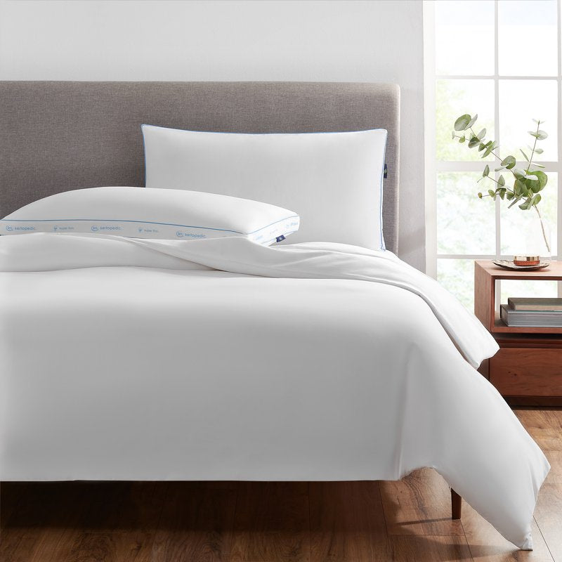 Extra Firm King Bed Pillow 2 Pack - Hypoallergenic Support Cushions