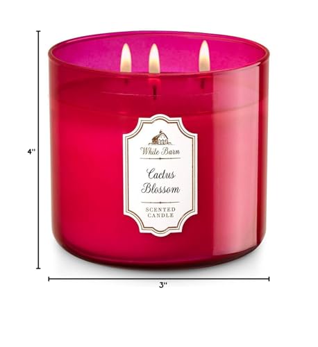 White Barn 3 Wick Candle 14.5 Ounce, Cactus Blossom