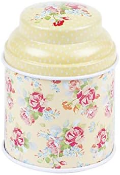 TooGet Elegant Metal Tinplate Tins - Shabby Chic Mini Boxes for DIY Candles & Storage | 6-Pack