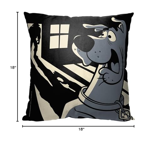 Northwest Scooby Doo Pillow, 18" x 18", Spooky Surprise
