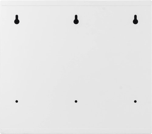 Barska Key Lock Wall Mount Small Security Magnet Erase Pad, Shelf, Stickers Medical Cabinet, White