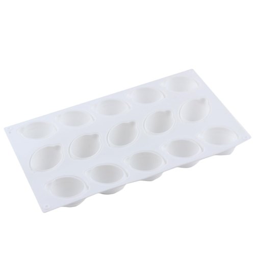 YIMINGMOLD 15 Cavity Lemons Silicone Chocolate Molds Lemon Mold For Chocolate Baking Mousse Cake