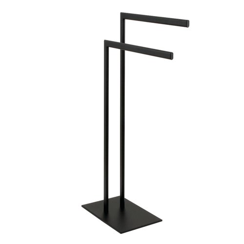Kingston Brass SCC3090 Edenscape Pedestal Dual Towel Rack, Matte Black