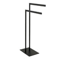 Kingston Brass SCC3090 Edenscape Pedestal Dual Towel Rack, Matte Black