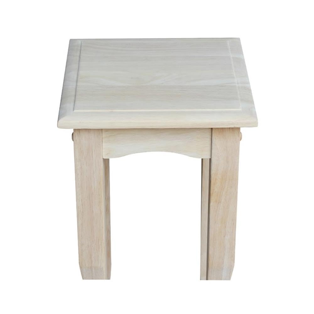 International Concepts 21" High Unfinished Tea Table