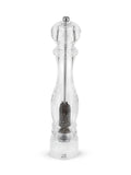 Peugeot - Nancy Manual Pepper Mill - Transparent Adjustable Grinder - Acrylic, Clear, 15 inches