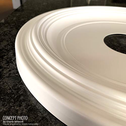 Ekena Millwork CMP13AT Attica Thermoformed PVC Ceiling Medallion (Fits Canopies up to 5"), 13"OD x 3 1/2"ID x 3/4"P