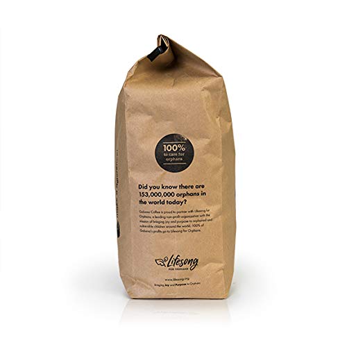 Gobena Coffee 5lb Tanzanian Peaberry Whole Bean, Medium Roast, 80oz, Bulk Coffee