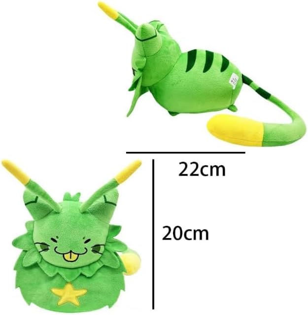 Regine Switzerland Gnarpy Plush Toy - Adorable Alien Cat Doll Gift for Fans | Soft Green Design