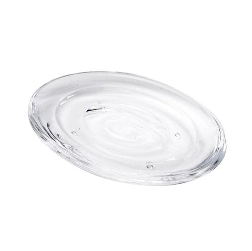 Umbra Droplet Acrylic Soap Dish Container For Bathroom - Acrylic Soap Bar Holder For Bath Sink - Nicely Fits Into Amenity Tray and Holds the Soap Bar Preventing It From Dirt and Ensures Zero Waste