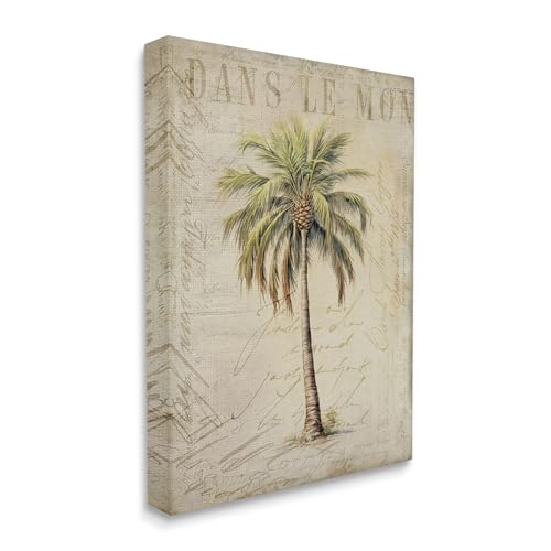 Stupell Industries Vintage Palm Tree Canvas Wall Art by Andrea Haase