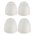Anmire 4 Pack Frosted Glass Shade, Bell Shaped Light Fixture Replacement Glass Lamp Globe or Cover with 1-5/8-Inch Fitter for Chandelier Wall Sconce Pendant Light G0109